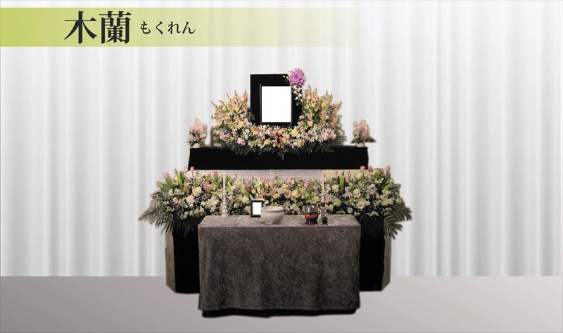 家族葬に最適な安価な花祭壇６